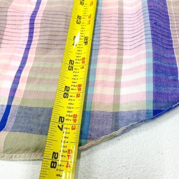 The North Face Shirt Mens Medium Green Plaid Brown Trout Outdoor Hiking Fishing - Picture 11 of 12